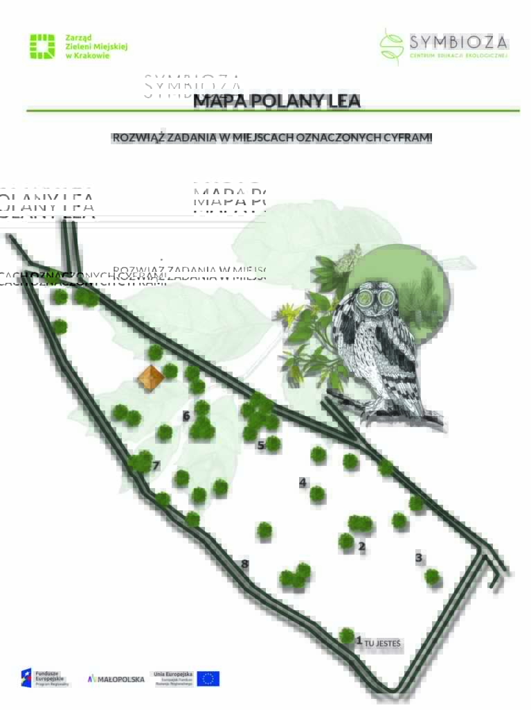 Grafika przedstawiająca grę terenową - Mapa Polany Lea strona 1