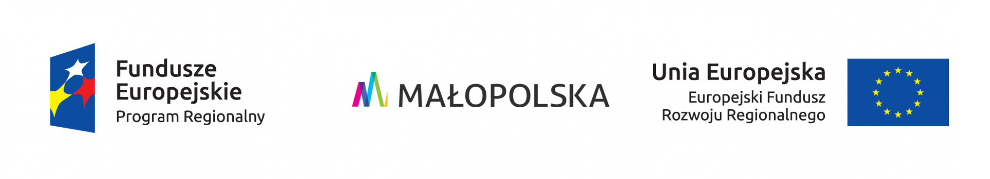 Logo Funduszy Europejskich, logo Małopolski, logo Unii Europejskiej